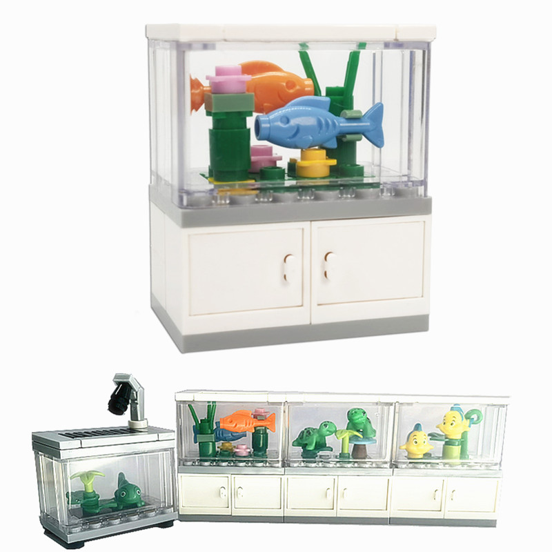 Aquarium Fish For Beginners - مدينة أصدقاء خزان الأسماك اللبنات MOC
