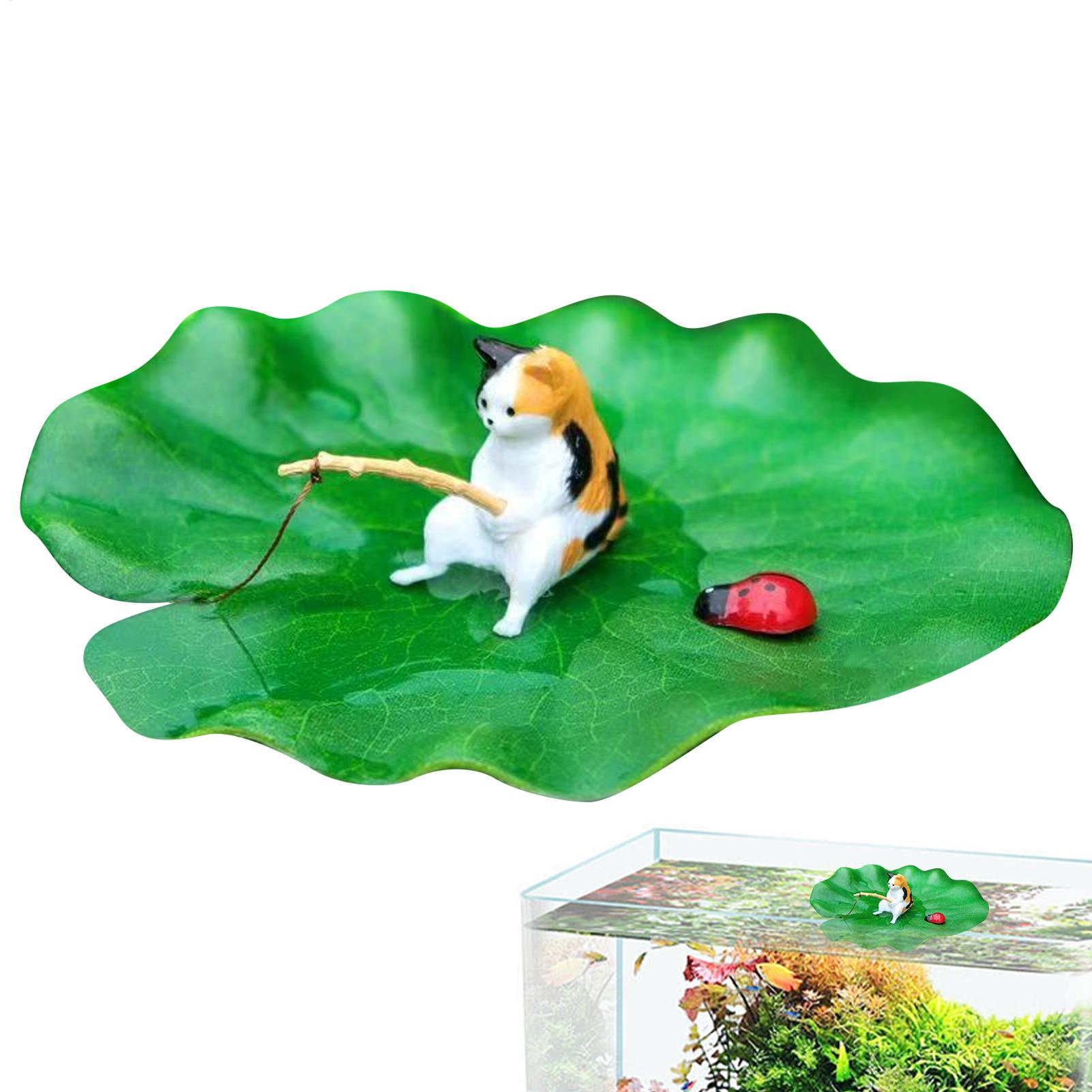Aquarium Fish For Beginners - ديكور حوض السمك: نموذج قطة عائمة