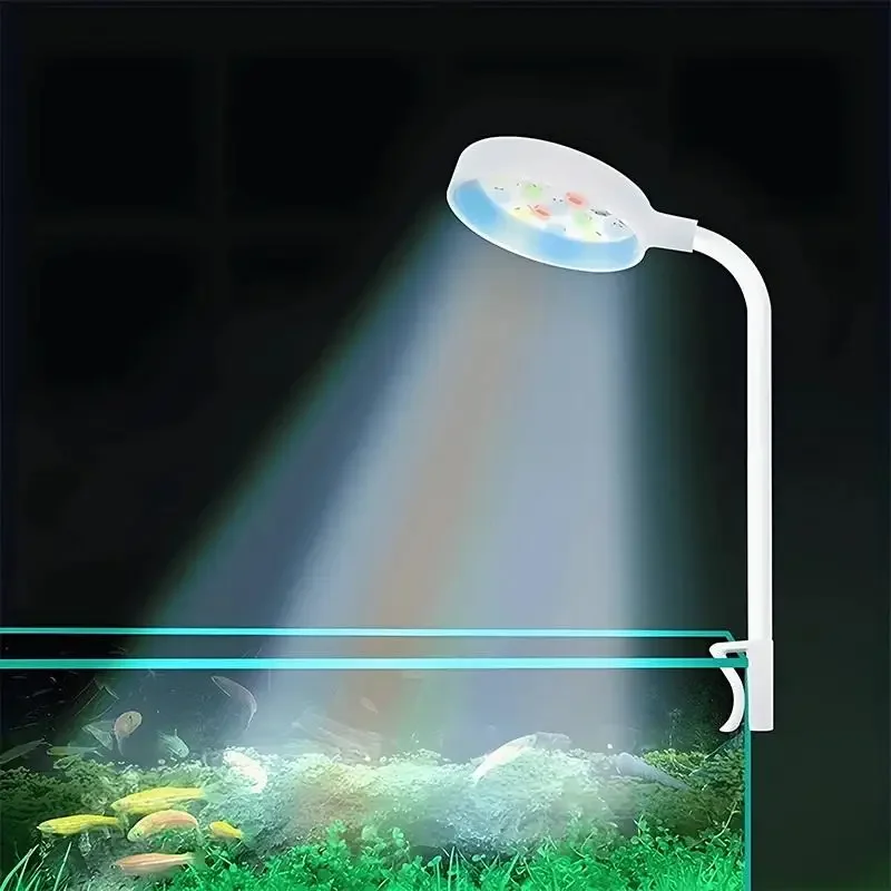 Aquarium Fish Accessories - ضوء حوض السمك مع محول بمشبك