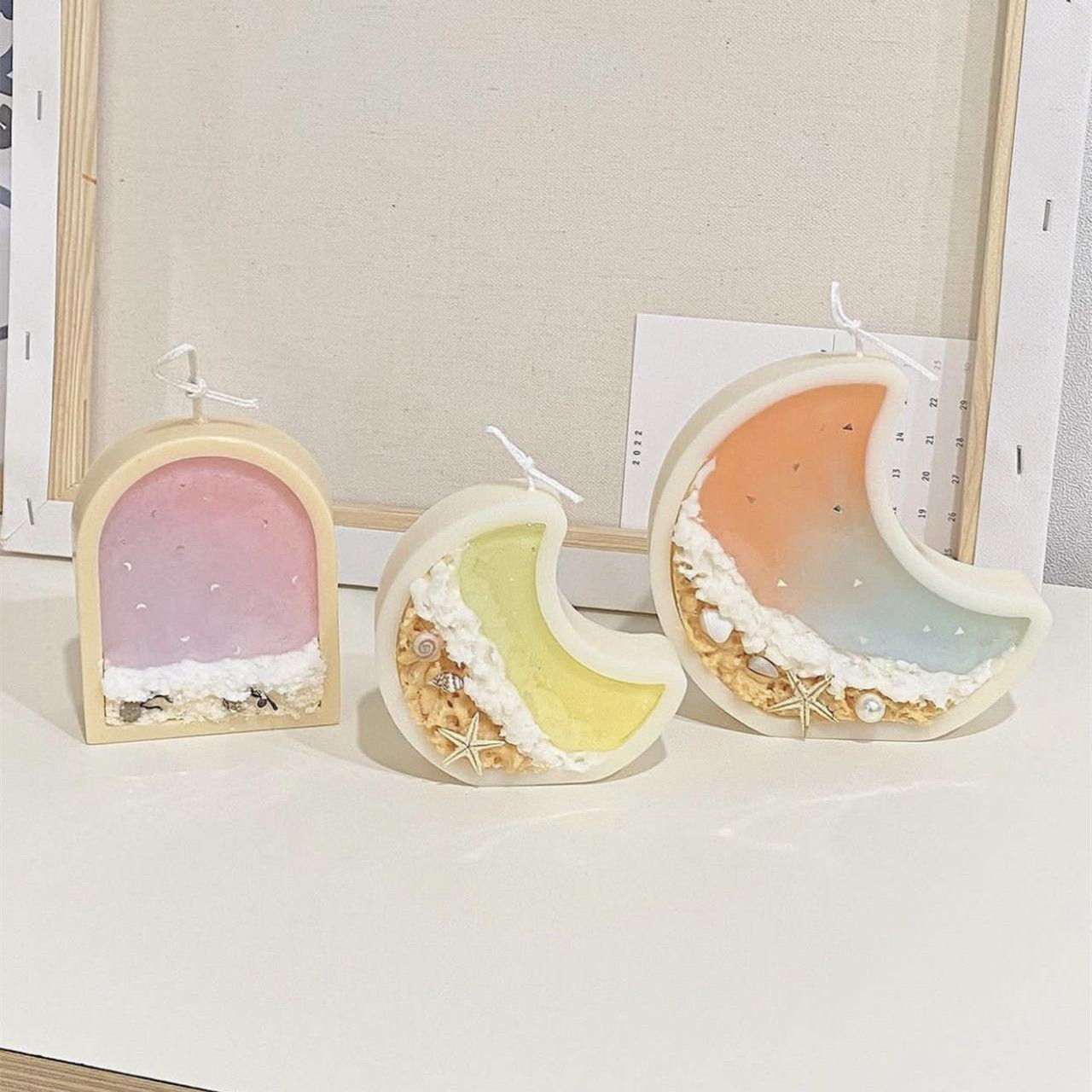 Aquarium Fish Saltwater - قوالب شموع على شكل قمر لخزان