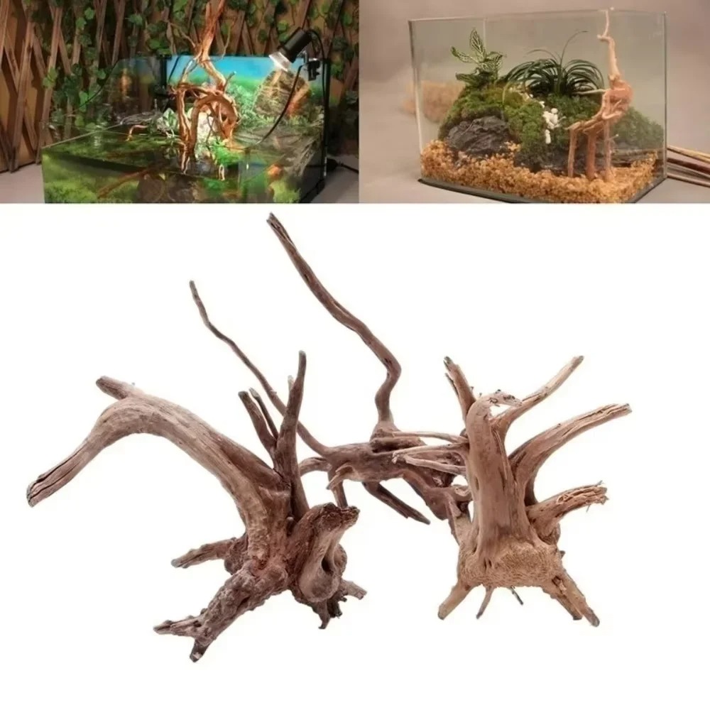 Aquarium Fish Accessories - ديكور حوض السمك من الخشب الطبيعي