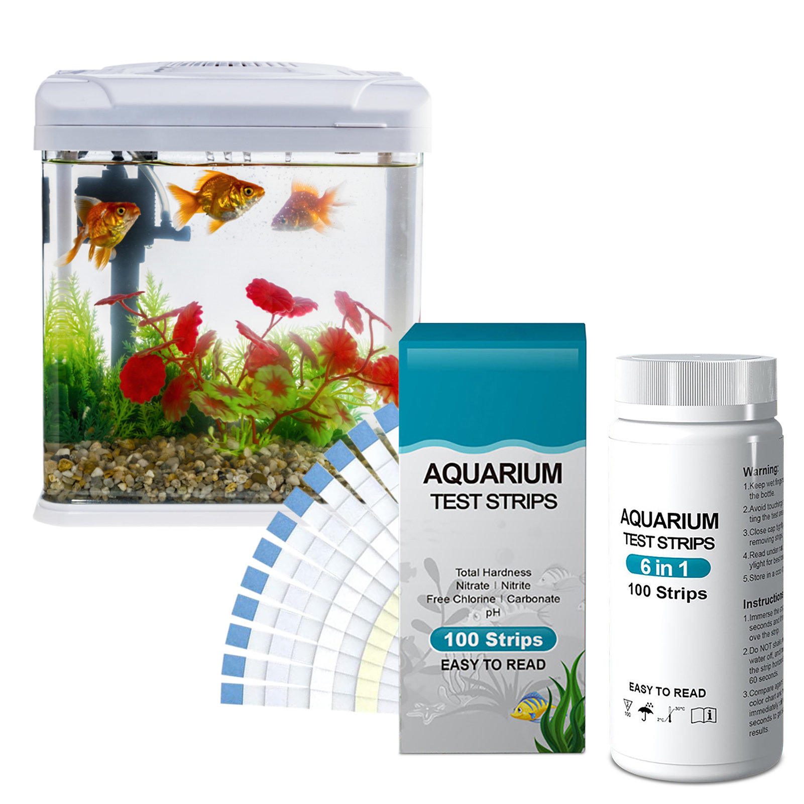 Aquarium Fish In Pond - 100 قطعة 6 في 1 شرائط