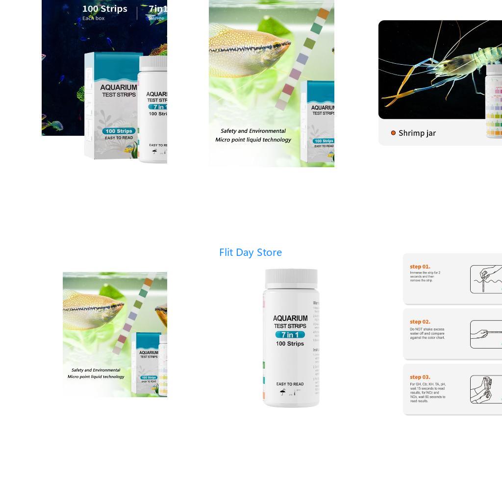 Aquarium Fish Saltwater - F92C 100 قطعة شرائط اختبار مياه