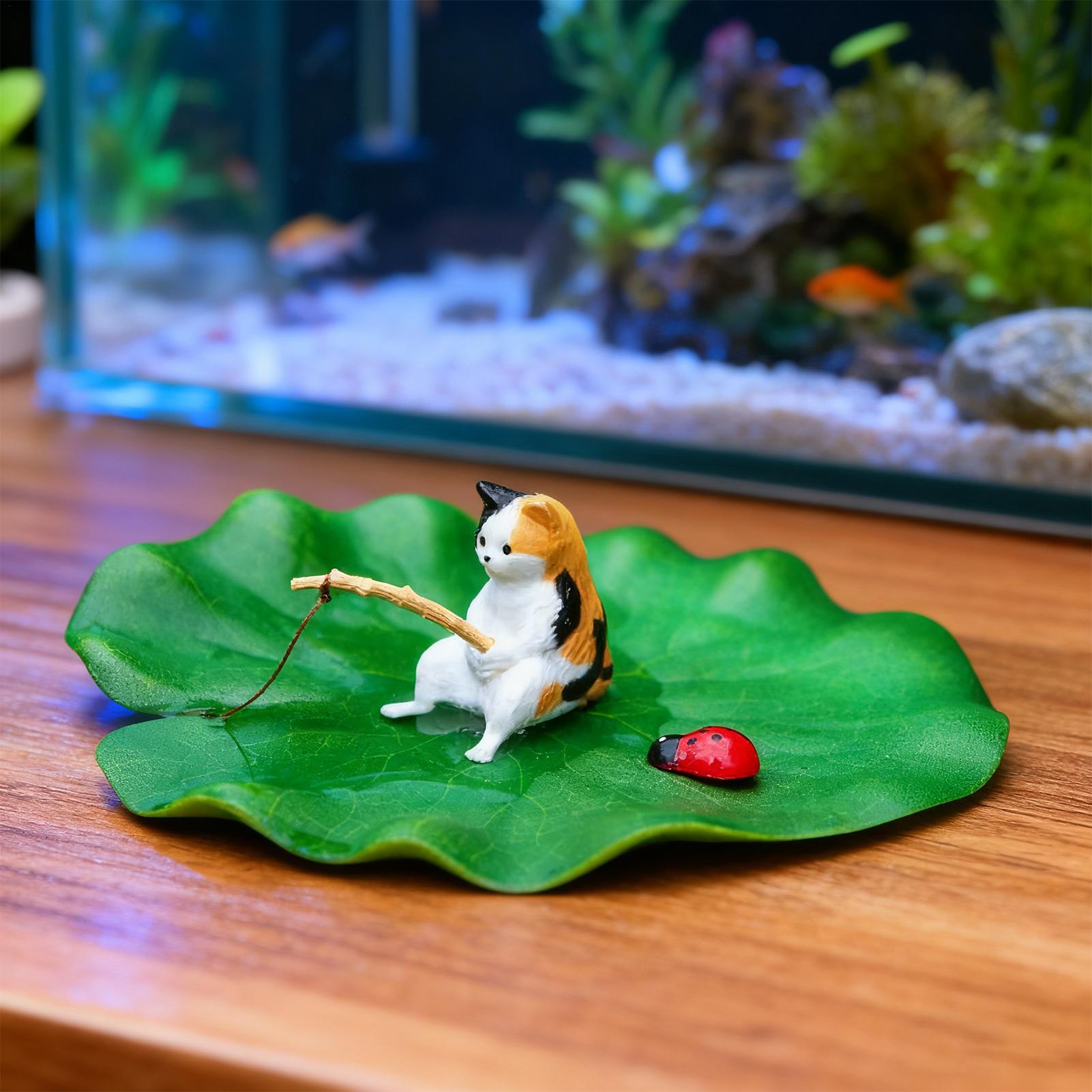 ديكور حوض السمك: نموذج قطة عائ - مراجعة Aquarium Fish For Beginners وسعره