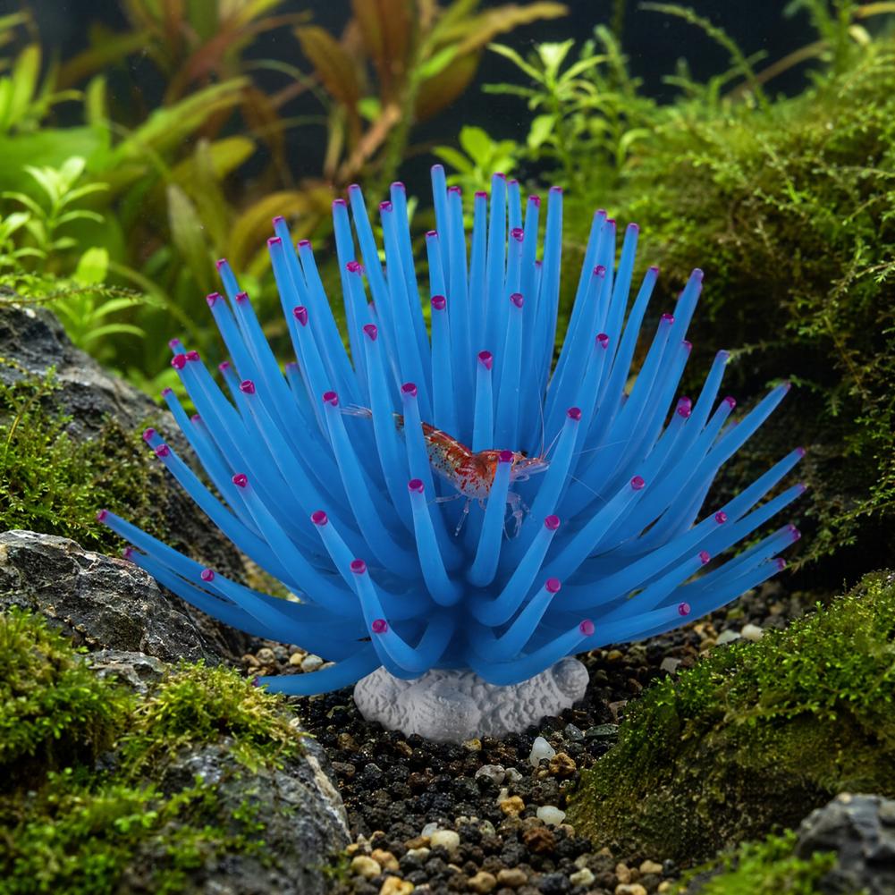 زينة حوض السمك من السيليكون عل - مراجعة Aquarium Fish Accessories وسعره