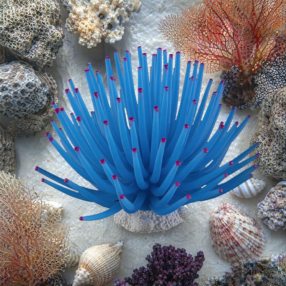 زينة حوض السمك من السيليكون عل - مراجعة Aquarium Fish Accessories وسعره