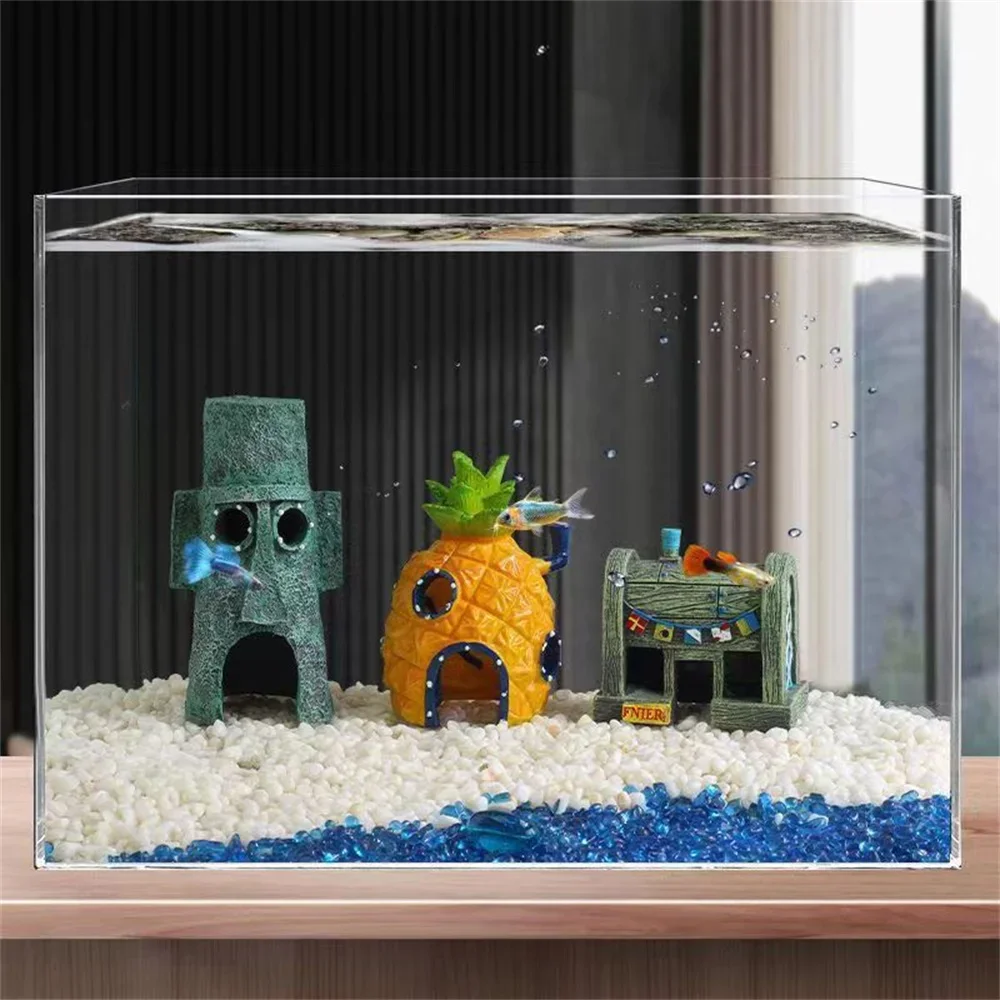 3 قطع ديكور حوض سمك على شكل من - مراجعة Aquarium Fish Japan وسعره