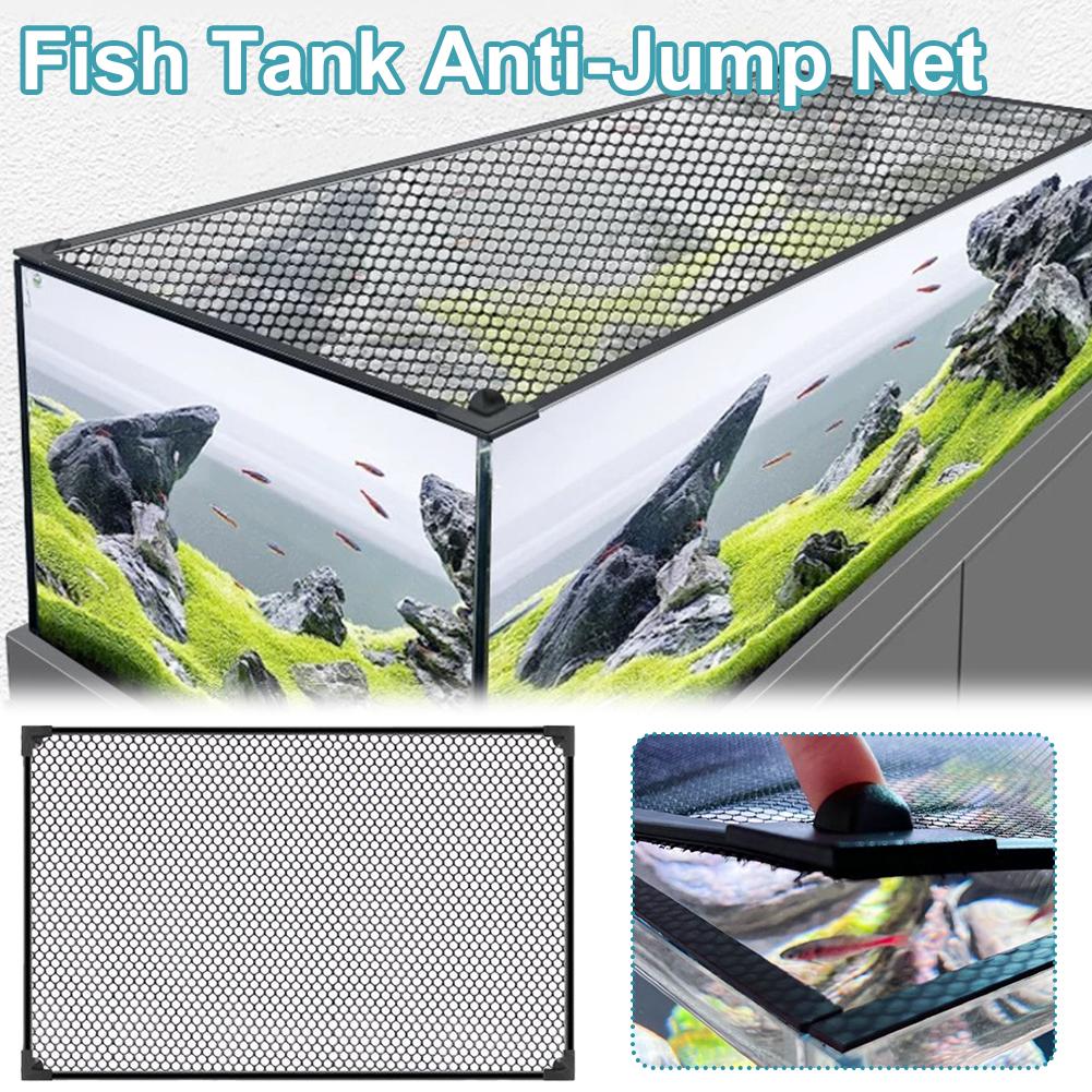 غطاء مغناطيسي شبكي لحوض السمك  - مراجعة Aquarium Fish Jump Guard وسعره