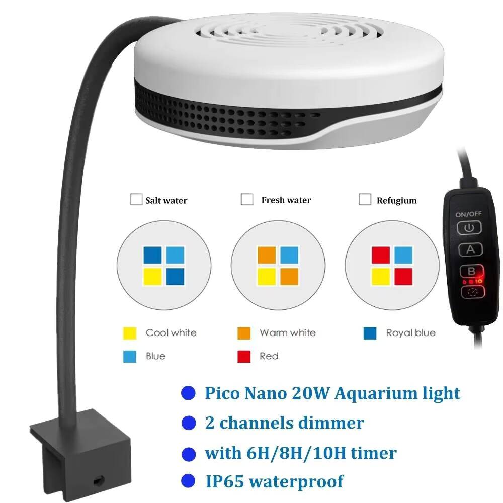 أضواء LED طيفية نانو لحوض السم - مراجعة Refugium Light Nano وسعره