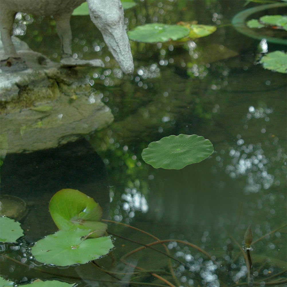 أوراق زنبق اصطناعية، 15 قطعة،  - مراجعة Aquarium Fish In Pond وسعره