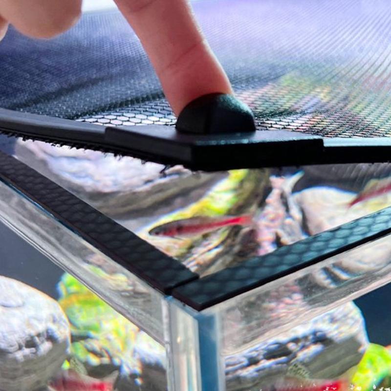 غطاء شبكي مغناطيسي مضاد للقفز  - مراجعة Aquarium Fish Jump Guard وسعره