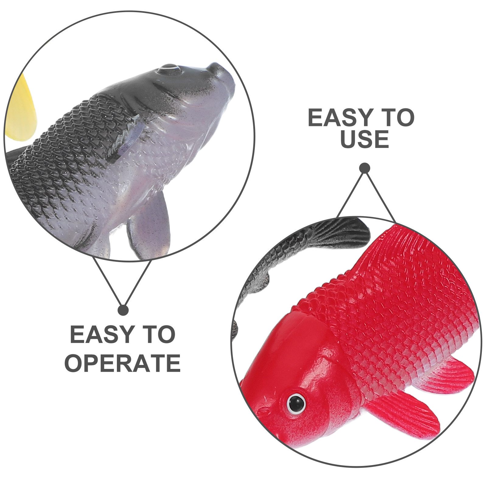 3 قطع من ألعاب الأسماك الحرفية - مراجعة Aquarium Fish In Pond وسعره