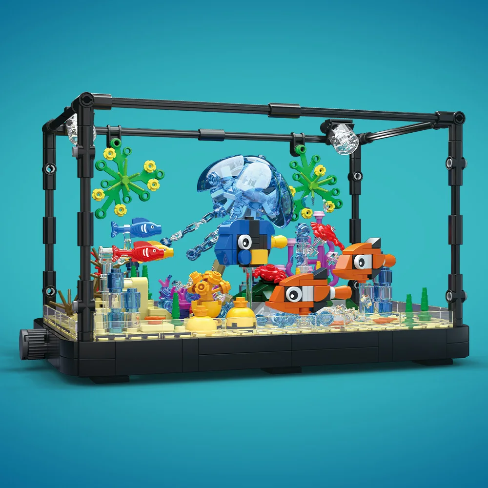 مجموعة مكعبات بناء حوض السمك م - مراجعة Aquarium Fish For Beginners وسعره