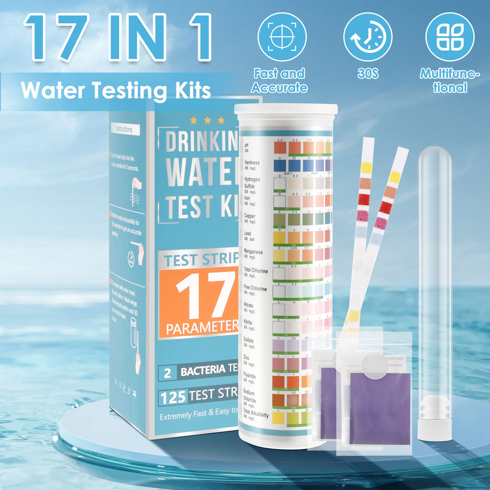 5-17 في 1 شرائط اختبار حوض الس - مراجعة Aquarium Fish Saltwater وسعره