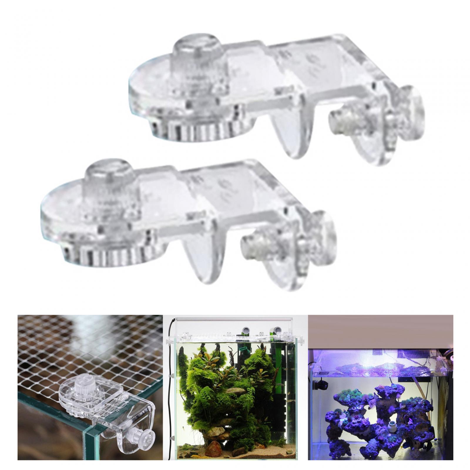 قطعتان من مشابك غطاء حوض السمك - مراجعة Aquarium Fish Jump Guard وسعره